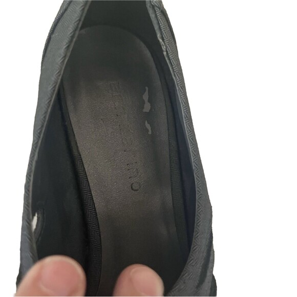 Ann marino Retro Ribbon Toe Tear Drop Cut Out Pumps Size 8 - Picture 3 of 9